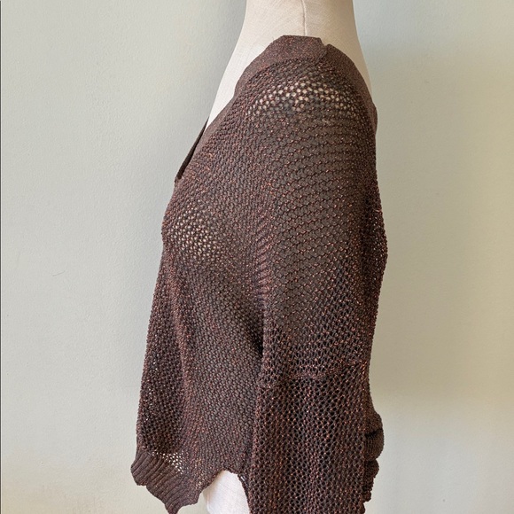 Falconeri  bronze knit v neck Sweater - Picture 4 of 10
